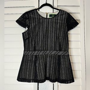 C. Wonder | Crochet Peplum Top